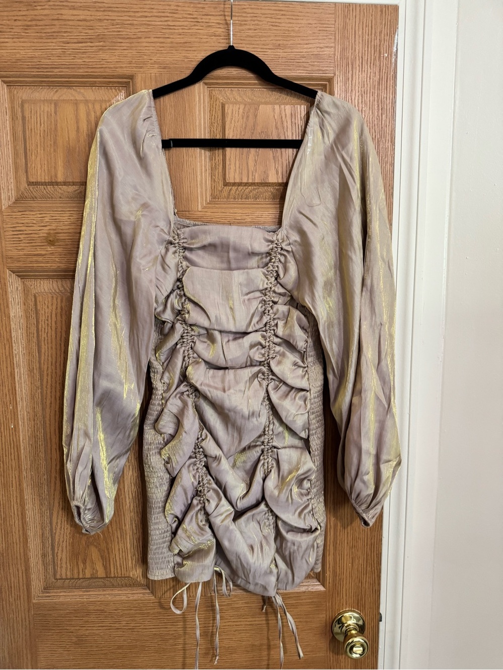Ella Bella Boutique Ruched iridescent dress